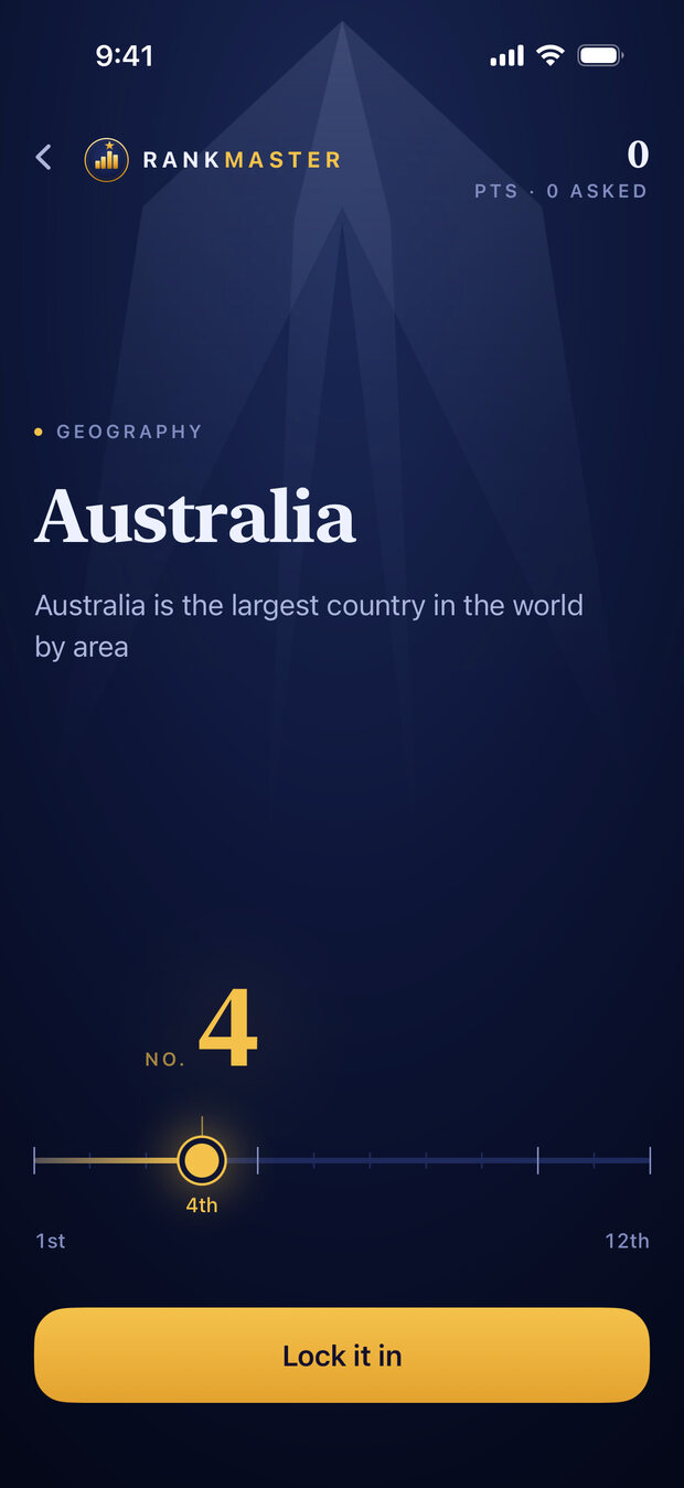 How well do you know the world? — Slide to your guess. Closer is better.